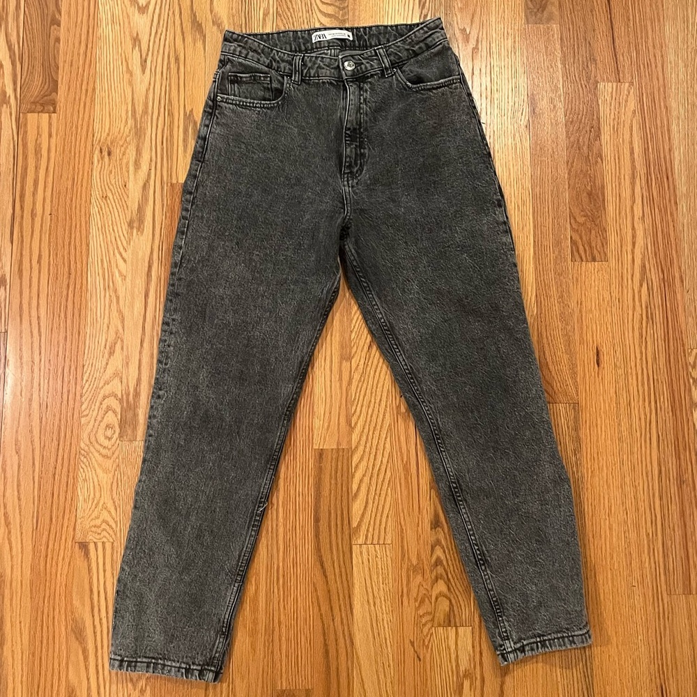 Zara black washed jeans